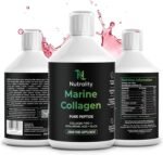 High Strength 10,000mg Marine Collagen for Skin, Hair, Nails and Joints | Hydrolysed Collagen Pure Peptides Drink Infused Hyaluronic Acid | Vitamin C, D and Biotin, Sugar Free Strawberry - Image 7
