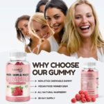 Biotin Gummies 5,000µg - Hair Skin and Nail Vitamins, Vegan Plant Based Biotin Hair Growth Gummies for Women & Men, Supports Menopause, Perfect for Bone, Teeth & Muscle, Enhanced with Zinc - Image 3