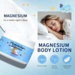 Magnesium Lotion for Kids, Magnesium Cream for Sleep,Calm Magnesium Kids Cream, Baby Magnesium Lotion With Lavender Essential Oils,Body Skin Care for Relaxation, Muscle Relief - Image 3