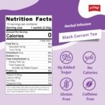 FITNE Black Currant Herbal Green Tea Fruity Garcinia Senna Infusion Gentle Detox Cleansing High Antioxidant Wellness Tea No Calories, 15 Tea Bags - Image 3