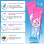 NAD Supplement, NAD Nicotinamide Riboside Resveratrol 1000mg for Women, High Purity NAD Supplement for Healthy Cellular Function, Supports NAD Levels Healthy Skin 10g (0.35oz) x 30 Sachet - Image 5