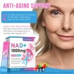 NAD Supplement, NAD Nicotinamide Riboside Resveratrol 1000mg for Women, High Purity NAD Supplement for Healthy Cellular Function, Supports NAD Levels Healthy Skin 10g (0.35oz) x 30 Sachet - Image 7