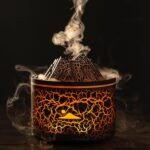 Alomejor Volcano Diffuser 5V 180ml Multifunctional Sleep Aid Humidifier for Home Office ABS+PP (Black) - Image 3