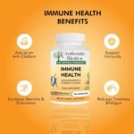 Ashwagandha KSM-66 with Vitamin C & Zinc – 60 Vegan Immunity Support Capsules | Plant-Based Multivitamin & Mineral Supplement for Stress, Energy & Immune Health | Pack of 2 - Image 3