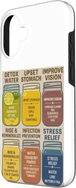 Healthy Juice Wellness Recipes Detox Natural Remedy Case for iPhone 16 - Image 3
