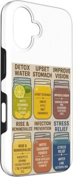 Healthy Juice Wellness Recipes Detox Natural Remedy Case for iPhone 16 - Image 4