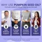 Pumpkin Seed Oil Gummies 2,000mg - High Strength for Prostate & Bladder Support and Hair & Nails Nourishment - Delicious Blood Orange Flavour - 30 Day Supply - Vegan Food Supplement - Image 4