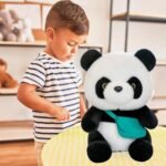 Panda Teddy, Weighted Panda for Anxiety Adult, Panda Plush Toy for Emotional Support, Soft Panda Bear for Stress Relief, 23cm Long Pandy Plush - Image 6