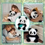 Panda Teddy, Weighted Panda for Anxiety Adult, Panda Plush Toy for Emotional Support, Soft Panda Bear for Stress Relief, 23cm Long Pandy Plush - Image 8