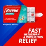 Rennie Spearmint Flavour Antacid, Heartburn and Indigestion Chewable Tablets, 1 pack of 96 tablets - Gets to work in 60 seconds for fast and effective heartburn relief - Image 3