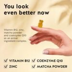 My Metabolic Matcha Vitamin Gummies – Natural Energy Supplement – Antioxidant – with Matcha, Coenzyme Q10, Zinc, Vitamin B12 – 60 Pieces – Sugar-Free, Vegan – Bears with Benefits - Image 4