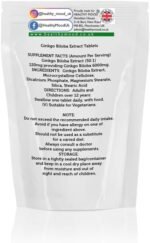 Ginkgo Biloba Herb Extract 6000mg Tablets Improving Memory Concentration for Relief of premenstrual Syndrome PMS Eye Problems and Dizziness - Image 4