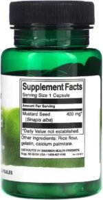 Swanson - Full Spectrum Mustard Seed | Botanical Support | Natural 400mg Capsules - 60 Count - Image 3