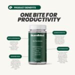 Lions Mane Supplement for Adults - Focus Mushroom Gummies with 2000mg Lions Mane, Chaga, B12 and D3 Vitamins - Low in Sugar, Vegan with High Potency Natural Ingredients - Image 3