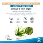 Omvits Vegan Omega 3 DHA & EPA from Algae Oil 1000mg - 60 Softgel Capsules with Vitamins C and E - Sustainable Algae Oil Omega 3 to Fish Oil - Vegetarian Fatty Acids - Supports Heart, Brain & Eyes - Image 4