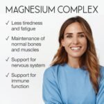Magnesium Complex 1466mg - Magnesium and Zinc Supplements with Vitamin D3 & B6 - Premium Supplements for Women & Men - High Strength Chelated Citrate Tablets - 120 Capsules - Vegan & UK Made - Image 3