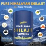 Deepure Shilajit Gummies for Men & Women Pure Himalaya Gold Shilajit Gummies Rich in Ashwagandha, Gokshura with Fulvic Acid & 85+ Trace Minerals, Energy Boost, Individually Wrapped, 60 Gummies - Image 3