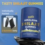 Deepure Shilajit Gummies for Men & Women Pure Himalaya Gold Shilajit Gummies Rich in Ashwagandha, Gokshura with Fulvic Acid & 85+ Trace Minerals, Energy Boost, Individually Wrapped, 60 Gummies - Image 4