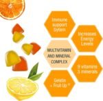 Weider Multivit Gummies - 9 Vitamins and 3 Essential Minerals (zinc, Iodine, Selenium) - Low in Calories (only 13 kcal per dose) - Sugar- and Gluten-Free - 80 Gummies - Image 4