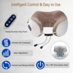 Neck Massager, Electric Neck Massager Deep Tissue 3D Kneading, with 3 Force Levels and 3 Modes, Rechargeable Massage Cushion Pillow for Pain Relief at Home, Office - Image 3
