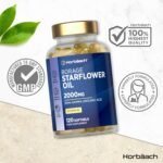 Starflower Oil Capsules 2000mg | 337mg GLA | Cold-Pressed Borage Oil with Vitamin B6 | Natural Source of Omega-6 | 120 Softgels | by Horbaach - Image 5