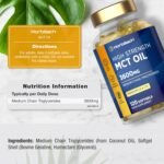 MCT Oil Capsules 3600mg | C8 & C10 | High Strength | Keto Diet Supplement | 120 Softgels | by Horbaach - Image 4