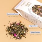 Organic Night Time Loose Tea | sleep Tea | chamomile, lemon balm, Lime flowers, lavender, Rose - Image 3