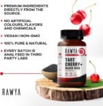 RAWYA Nutrition Tart Cherry Extract Capsule - Enhanced with Black Seed Extract, 120 Capsules, 500 mg per Capsule, Antioxidant, Helps to Sleep, Immune System Booster, Gluten Free, Halal, Vegan - Image 6