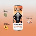 TENZING Natural Energy Drink, Plant Based, Vegan, & Gluten Free Drink, Peach & Honey Melon, 330ml (Pack of 12) - Packaging may vary - Image 4