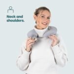 LIVIVO 1L Neck & Shoulder U-Shaped Hot Water Bottle – Soft Fleece Cover Hot Water Bag for Winter Warmth, Pain & Stress Relief – Removable Washable Sleeve and Leakproof Screw Cap – Grey - Image 4