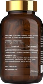 Dr Sosnowski's BioActive Lion's Mane Mushroom Capsules | Potent 1000mg High Strength Lion's Mane Extract (120 Capsules) - Image 3