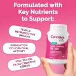 Conceive Plus Birth Control Detox - Prepare for Conception, Antioxidents, Folic Acid, Aswaganda - Prenatal Vitamins for Women Trying for a Baby, 30-Day Programme, 60 Capsules - Image 6