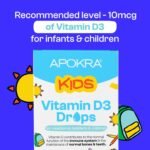 Vitamin D Drops Baby & Kids - Vegan - 60 Days Supply – 30mL – Preservative Free and Sugar Free Kids Vitamins - VIT D 400IU in MCT Oil - 10 micrograms per 0.5mL | APOKRA - Image 4