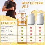 Liposomal Vitamin C 2200mg, Max Absorption, High Strength, Antioxidant, No additives, Non-GMO - 60 Capsules - Image 4