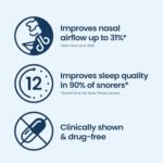Breathe Right Extra Strength Beige 26 Pieces, Nasal Strips for Snoring, Nose Strips for Breathing, Blocked Nose Relief, Drug-Free Snoring Aid for Men and Women, Pack of 26 - Image 6