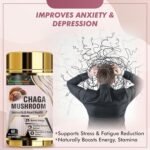 Vitaminnica Chaga Mushroom- 60 Capsules | Natural Antioxidant Support for Immune System | Vegan Mushroom Supplement - Image 9