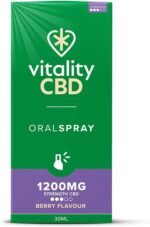 Vitality CBD Oral Spray in MCT Oil, 1200 mg, Berry, 30 ml, NO THC - Image 3