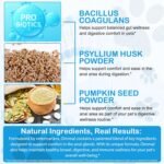High-Fibre Digestive Support Chews for Dogs, Pumpkin & Natural Fibre Blend Supplement for Everyday Gut Wellness, Regularity & Stool Quality, Gentle Daily Chew Treats, 300g - Image 8