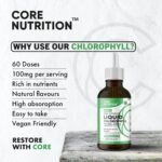Liquid Chlorophyll Drops for Water - High Strength of 12,000mg per 2X 60ml Bottle at 4X Concentration - 4 Month Supply of Chlorophyll Liquid Drink - Made in UK by Core Nutrition (2X Pack) - Image 3