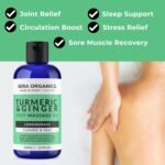 Turmeric Massage Oil - Arthritis Relief & Muscle Pain | Anti-Inflammatory, Lymphatic Drainage, Joint & Nerve Soothing, Sleep Support | Ginger & Lemongrass for Deep Tissue Massage | Sera Organics 100ml - Image 4