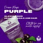 Dream Magic Glowing Skin & Hair Superfood Powder, 30 Servings (11g Each), Non-Vegetarian Nutritional Supplement, Purple, 350g Pack - Image 5