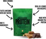 Awesome Supplements – Vegan Protein Powder – High Protein Plant-Based Powder – 21,6g Protein Per Serving – Low Calorie, Low Sugar – Pea Protein, Organic Protein (1 KG, Chocolate Salted Caramel) - Image 4
