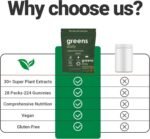Super Green Gummies - 28 Day Supply, 224 Plant-Based with Super Greens Blend - Vitamins & Minerals for Gut Health, Energy & Immunity - Vegan, Gluten-Free - 224 Gummies - Image 6