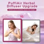 2PCS Herbal Lung Cleansing Inhaler,Flavoured Air Device,Q/uit Go Inhaler,Portable Air,Freshener for Breathing,Sleep for Relaxation,Gentle Formula Use for Lung,Natural Herbal Ingredients,Purple - Image 3