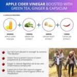 Apple Cider Vinegar Tablets with Mother - 3600mg High-Strength ACV Capsules Boosted with Green Tea, Ginger & Cayenne Extract - Raw Unfiltered Cider Vinegar - 90 Vegan Pills - Image 4
