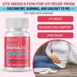 Safrel Urinary Pain Relief | UTI Relief | Fast Acting | Bladder Discomfort & Pain Relief | Phenazopyridine Hydrochloride 99.5mg (72 Count (Pack of 1)) - Image 3