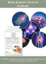 Organic Turmeric Complex – High Strength - Bones & Joint Health Support - Ginger Extract, Piperine, Cayenne, Vitamin B & Zinc – Vegan, 90 Capsules - Image 4