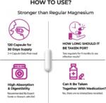 MAG7 Premium 7-Form Magnesium Complex and Zinc | High Absorption | Elemental Magnesium (Taurate, Lactate, Bisglycinate) | Supports Sleep, Muscle Recovery & Bone Health (Pack of 1 (120 Capsules)) - Image 5