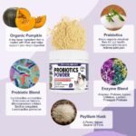 Pre Probiotics For Dogs Powder, 6BIL CFUs, 12 Strains Good Bacteria, Pro Fibre & Digestive Enzymes Powder | Probiotic Dog & Probiotics For Cats | Prebiotics & fibre for dogs and cats - Image 3