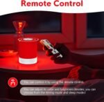 Red Light Therapy Sleep,Reds Nightlight with 670nm Wavelength Aid to Support Deep Relaxation,Touch Remote Control Red Light for Sleep Lamp Backed by Science for Adults & Kids Bedrooms - Image 5